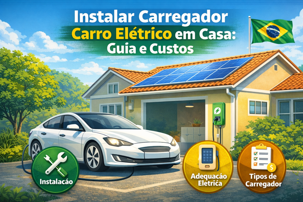 instalação carregor em casa
